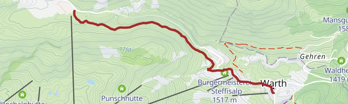 Warth | Alte Salzstraße nach Hochkrumbach